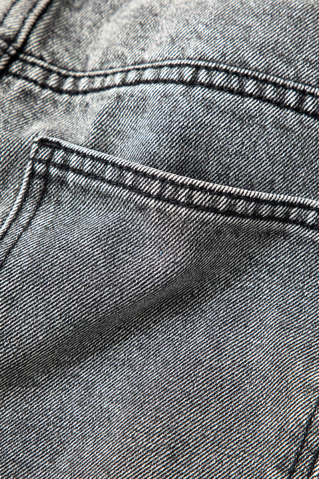 Asymmetrische Taille Rechte Jeans