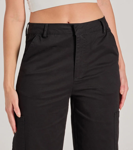 Weekend Trip Hoge Taille Cuffed Cargo Broek