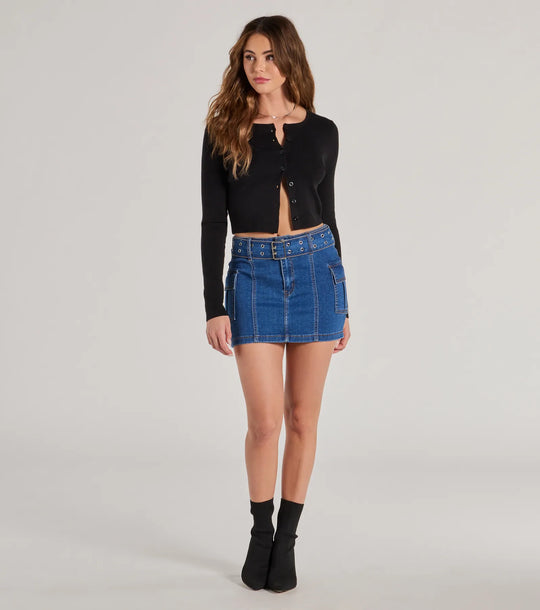 Schattige en Trendy Cargo Mini Rok