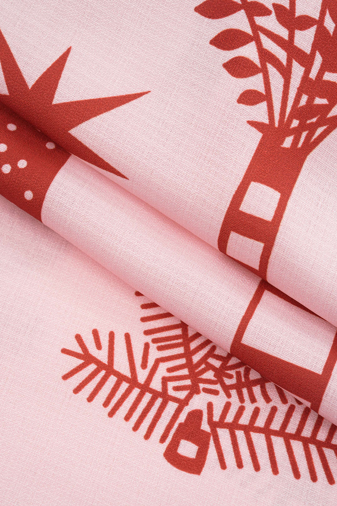 Bladeren Patroon Linnen Mouwloos Mini Jurk