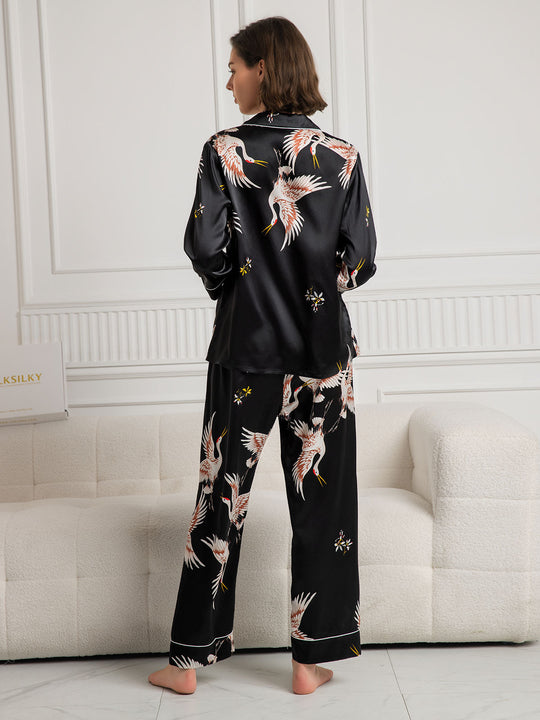 Ailith - Verfijnde Binding Trim Dames Pyjama Set