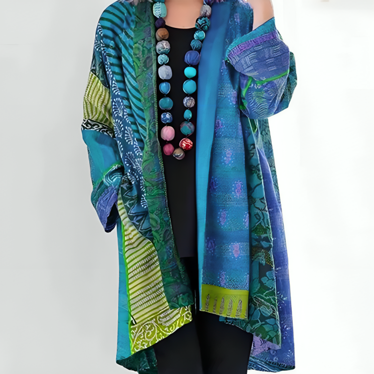 Mantelcape Dames – Elegante Oversized Jas met Kraag en Comfortabele Pasvorm