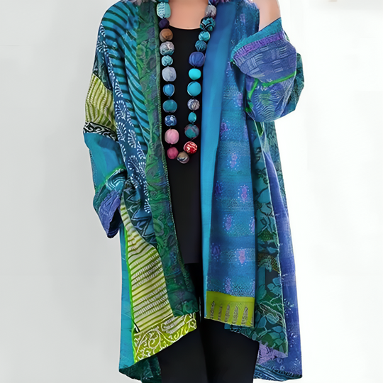 Mantelcape Dames – Elegante Oversized Jas met Kraag en Comfortabele Pasvorm