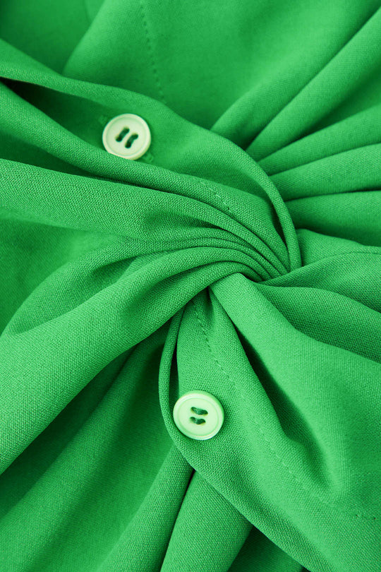 Viridis - Moderne Twist Stijl Dames Cropped Shirt