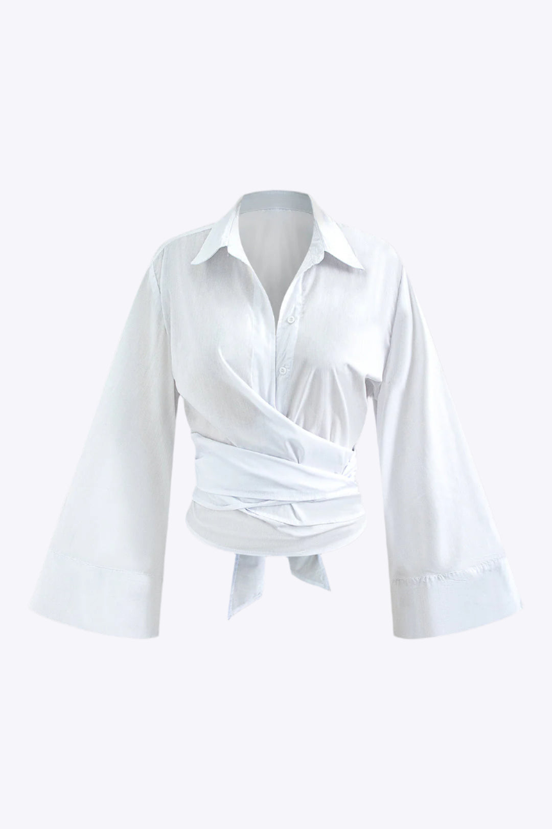 Zelina - Vrouwenshirt met Vrouwelijk Wrap Ontwerp