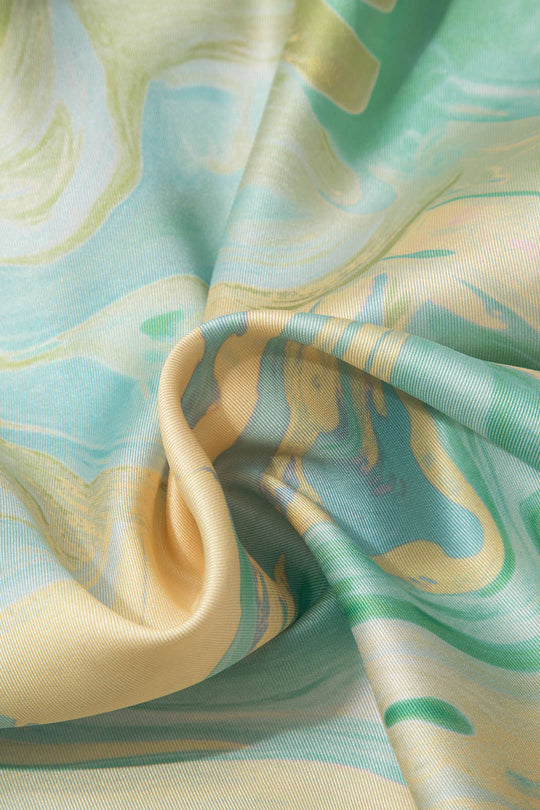 Wilderose - Elegante Marmerprint Dames Crop Shirt