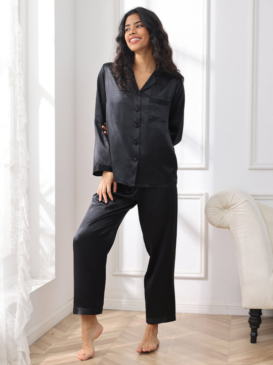 Alarice - Elegante Knop-Up Dames Pyjama Set