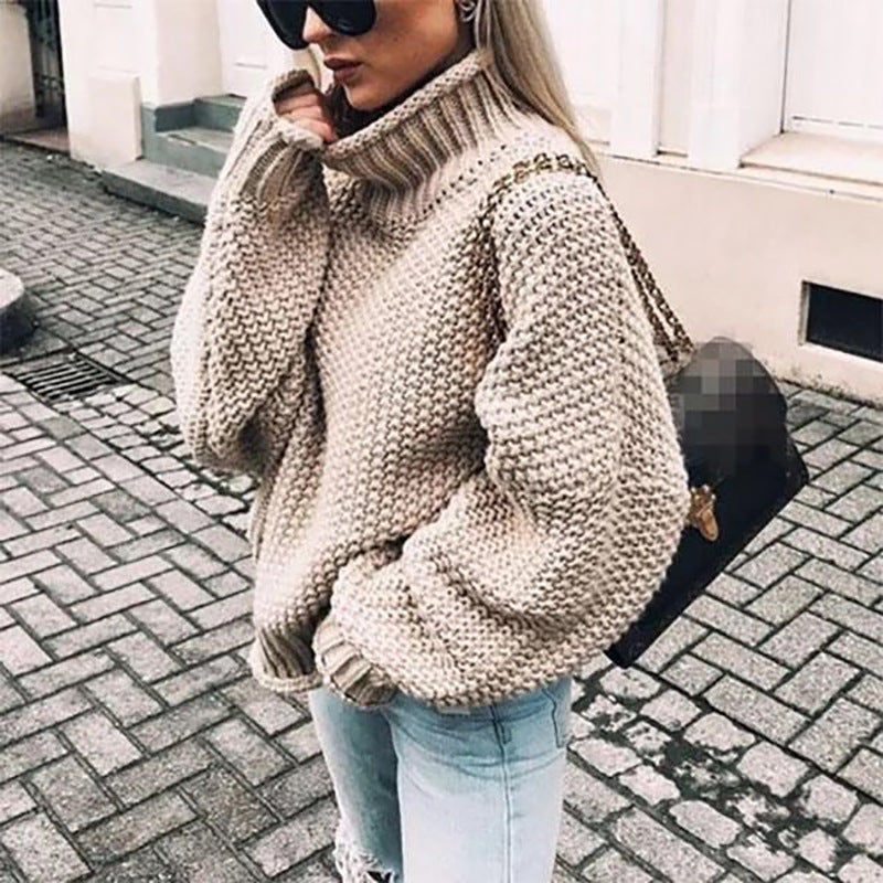 Dames Oversized Chunky Gebreide Coltrui