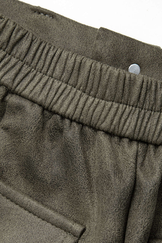 Blanca - Trendy Suede Touch Dames Cargo Broek