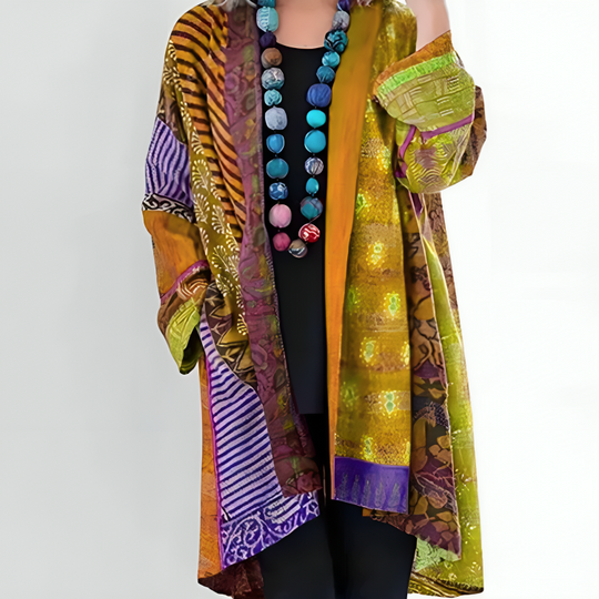 Mantelcape Dames – Elegante Oversized Jas met Kraag en Comfortabele Pasvorm