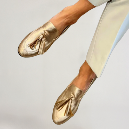Metallische Mocassins voor Vrouwen met Zachte Zool | Ideaal voor Dagelijks Gebruik