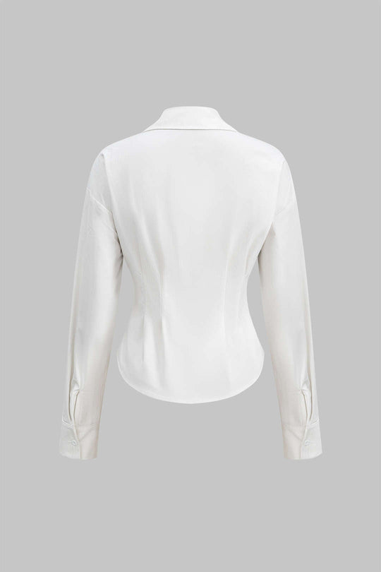 Zoey - Stijlvol Abstract Vrouwen Overhemd met Lange Mouwen