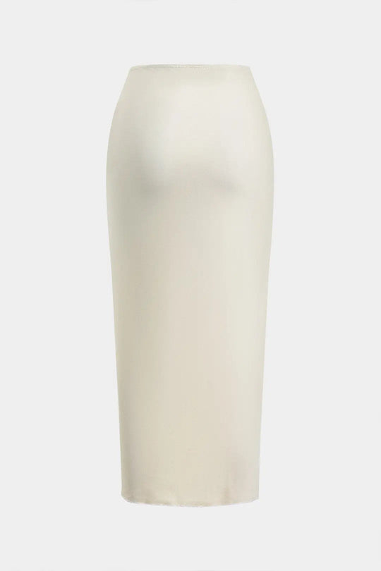 Abilene - Tummy Shaping Slip & Ruched Slit Cover Up Dames Badmode Set