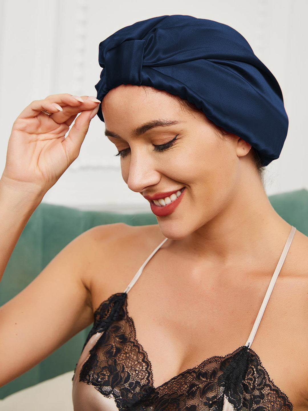 Adira - Comfort Stretch Satijnen Dames Nacht Turban
