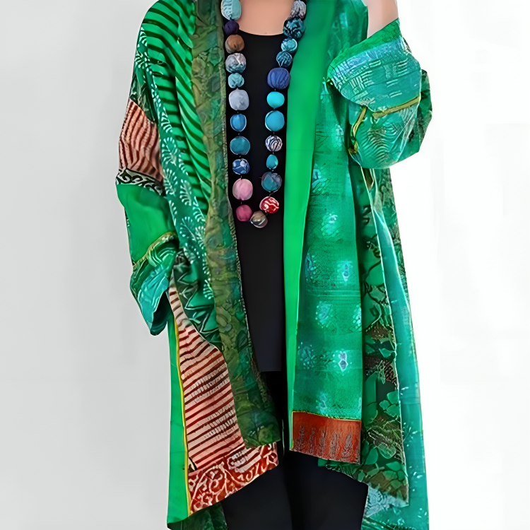 Mantelcape Dames – Elegante Oversized Jas met Kraag en Comfortabele Pasvorm