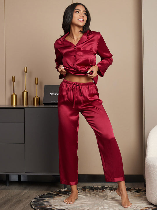 Alarice - Elegante Knop-Up Dames Pyjama Set