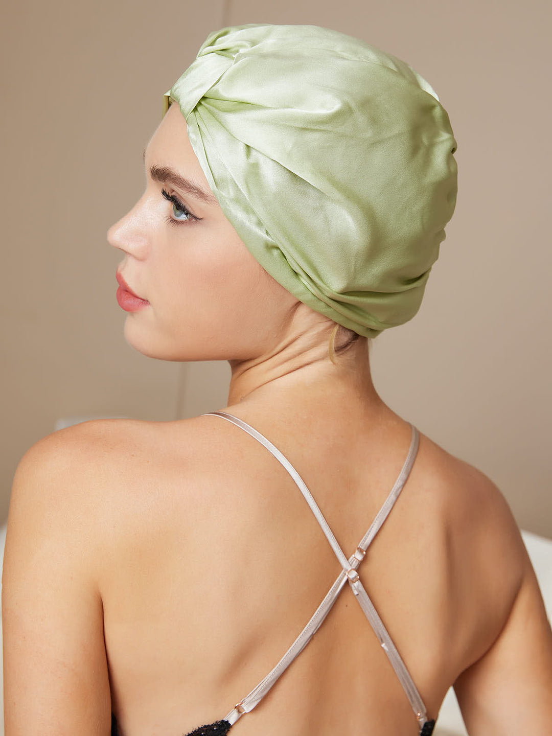 Adira - Comfort Stretch Satijnen Dames Nacht Turban