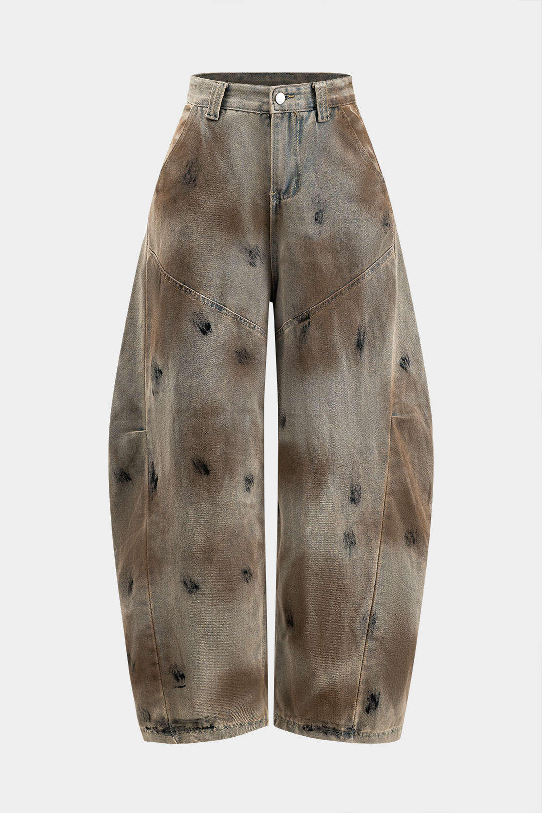 Vuil Denim Wijde Pijp Barrel Jeans