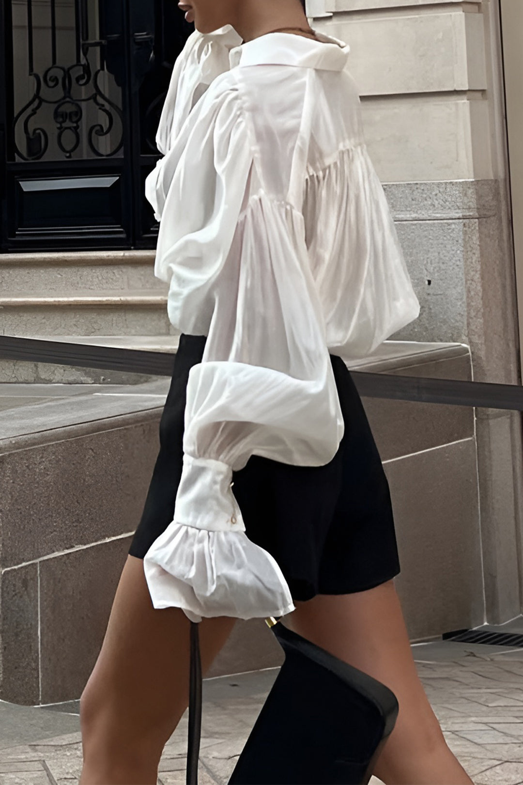 Ysabel - Tijdloze Satijnen Elegantie Dames Langemouw Shirt