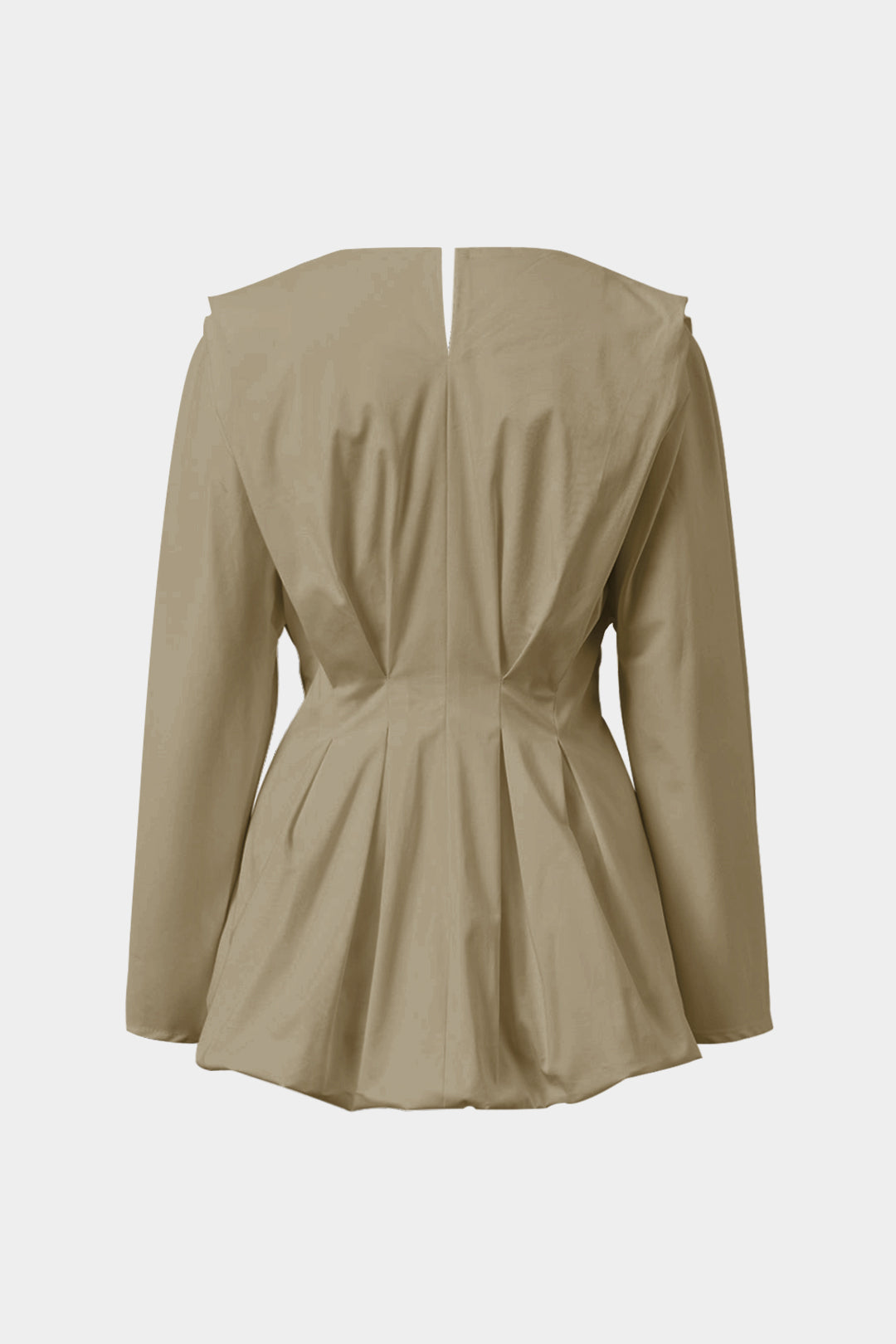 Xara - Chic en Vloeiende Plissé Dames Langemouw Shirt