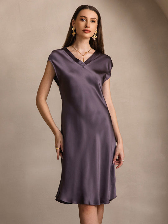 Adalyn - Chique Korte Mouw Comfort Dames Nachtjapon