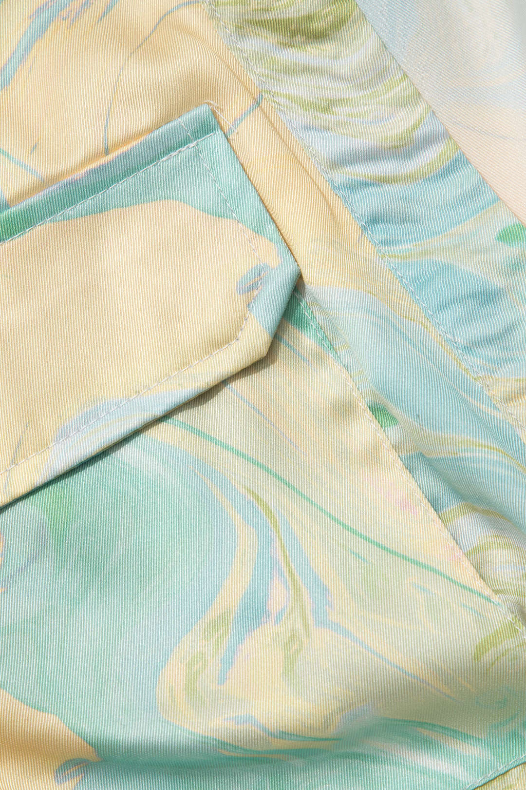 Wilderose - Elegante Marmerprint Dames Crop Shirt