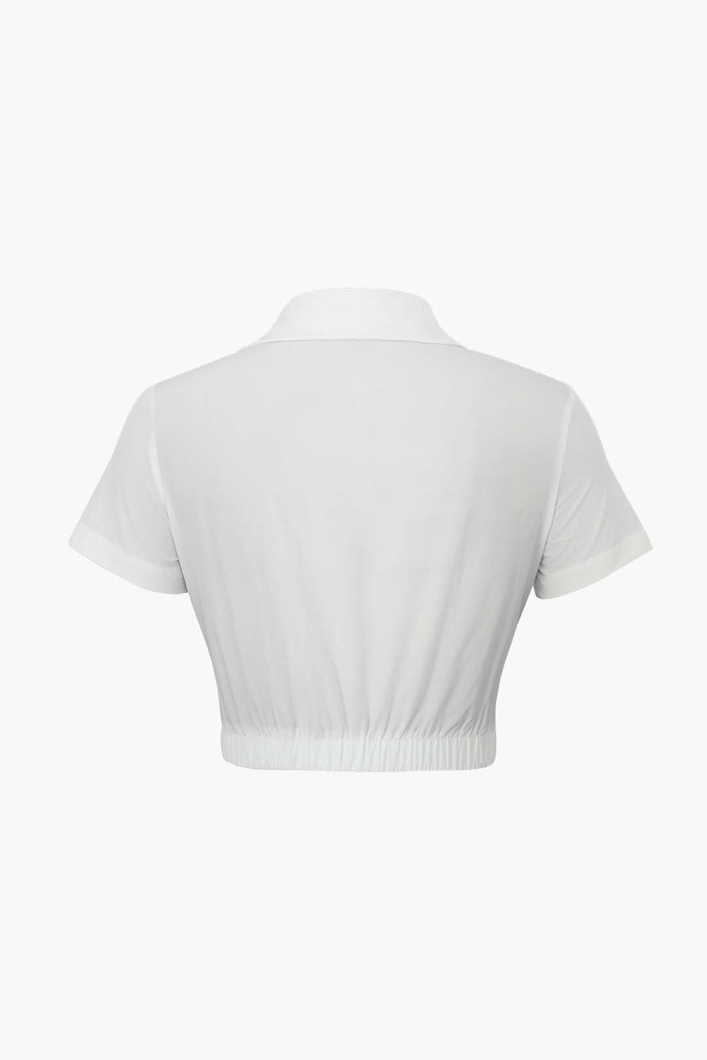 Viridis - Moderne Twist Stijl Dames Cropped Shirt