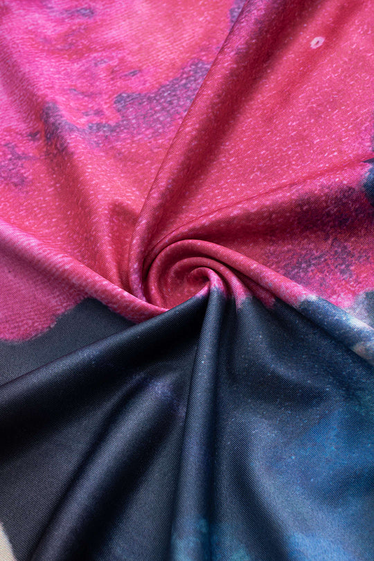 Bloemenprint Patchwork Mouwloze Midi Jurk