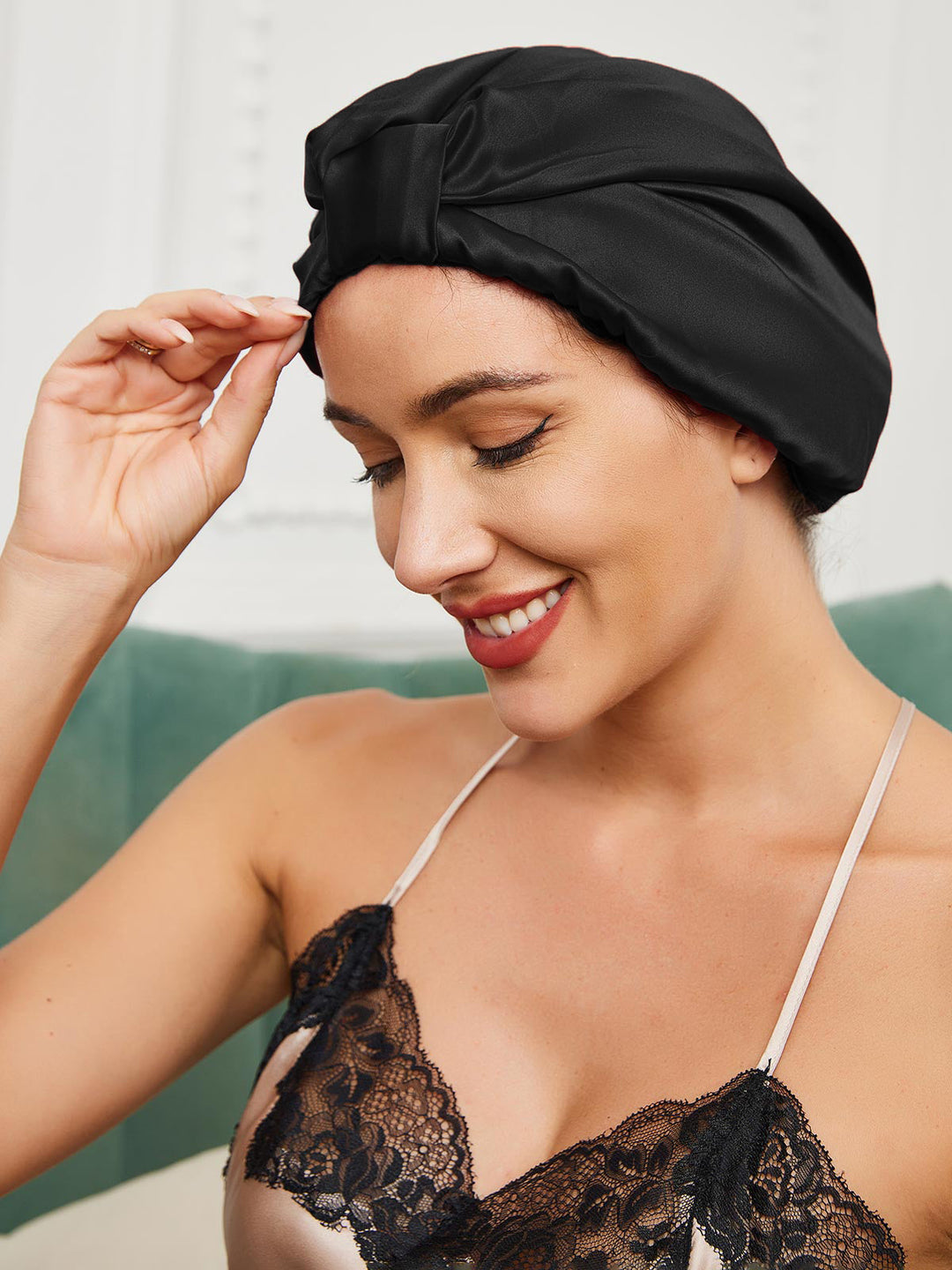 Adira - Comfort Stretch Satijnen Dames Nacht Turban