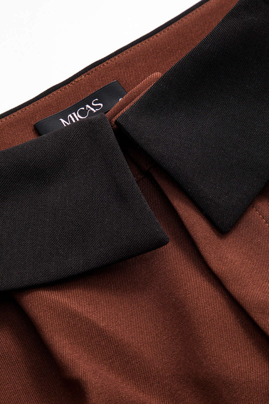 Amaryllis - Mode Hoge Taille Patchwork Broek voor Dames