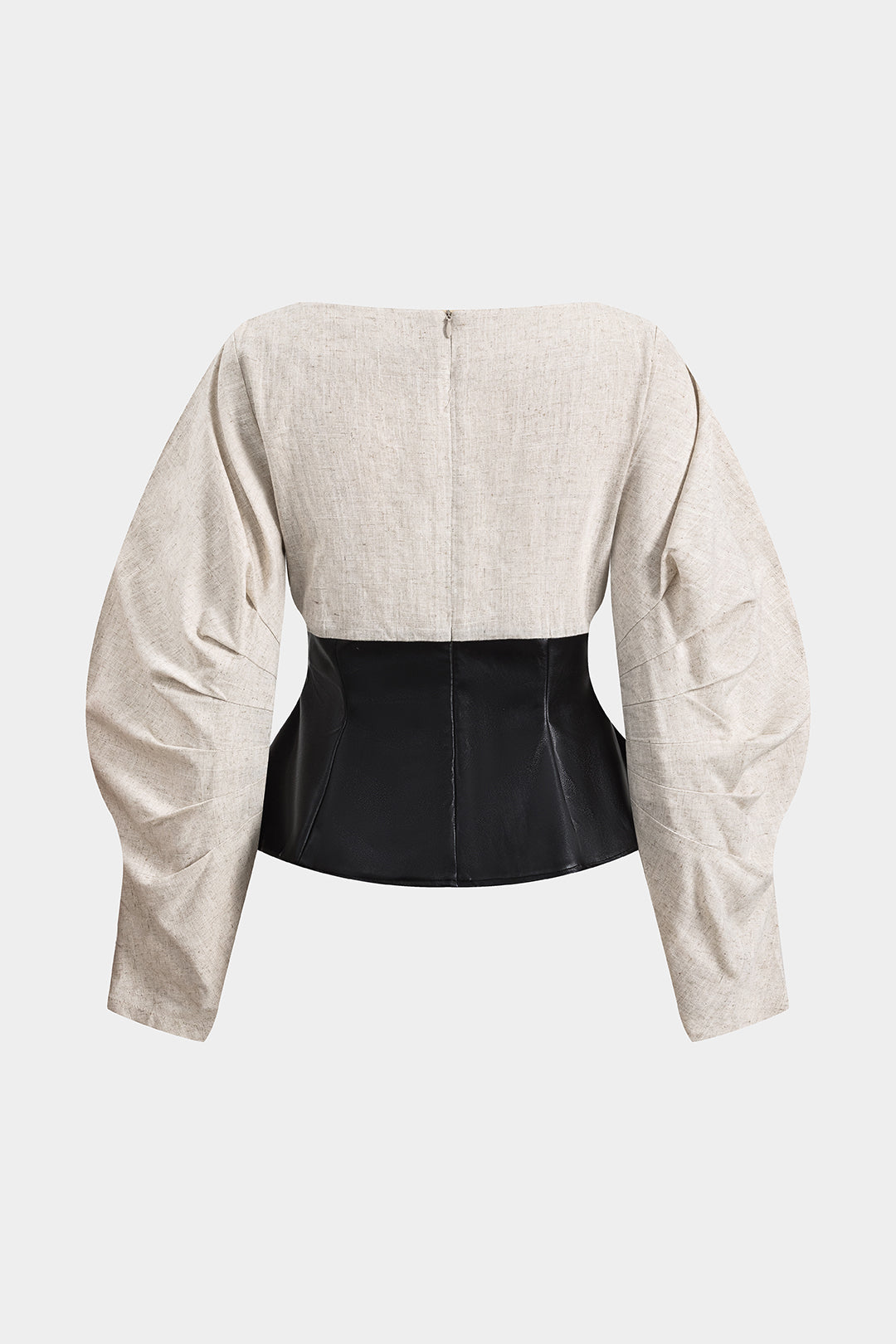 Ava - Stijlvol Patchwork Design Dames Langemouw Shirt