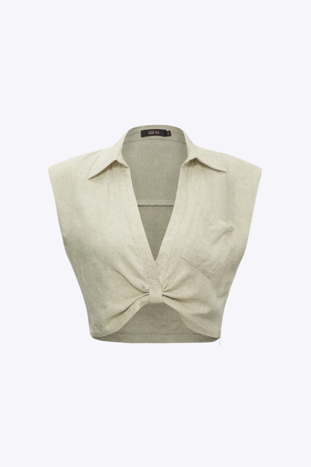 Xavia - Stijlvolle Twist Hem Mouwloze Top voor Dames