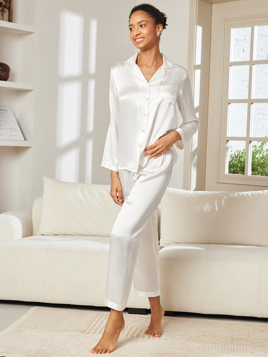 Alarice - Elegante Knop-Up Dames Pyjama Set