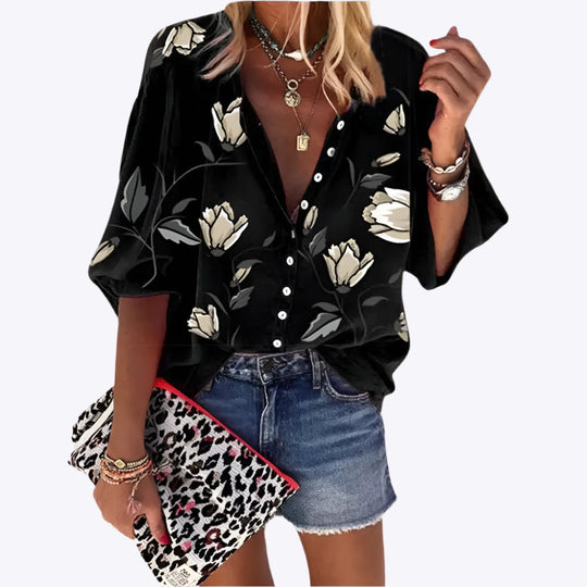 Bijou - Chic Mouwloos Patroon Dames Zomer Top