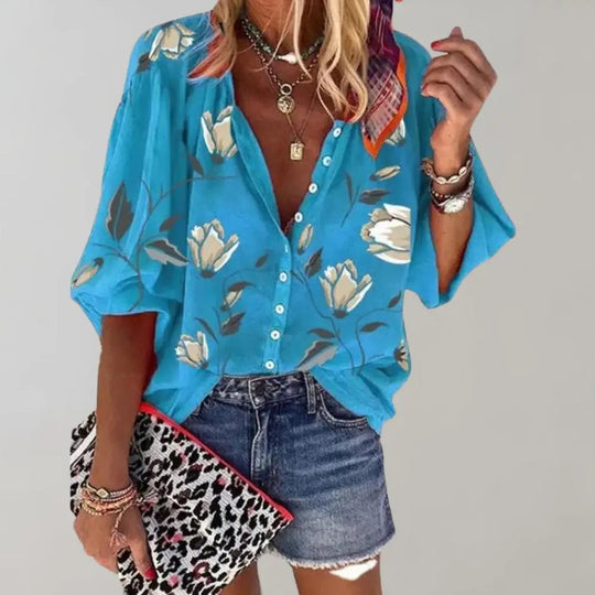 Bijou - Chic Mouwloos Patroon Dames Zomer Top