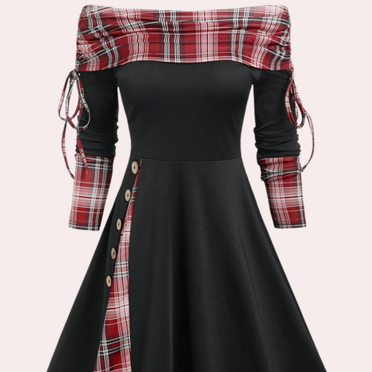 Winona - Dames Off Shoulder Verstelbare Jurk