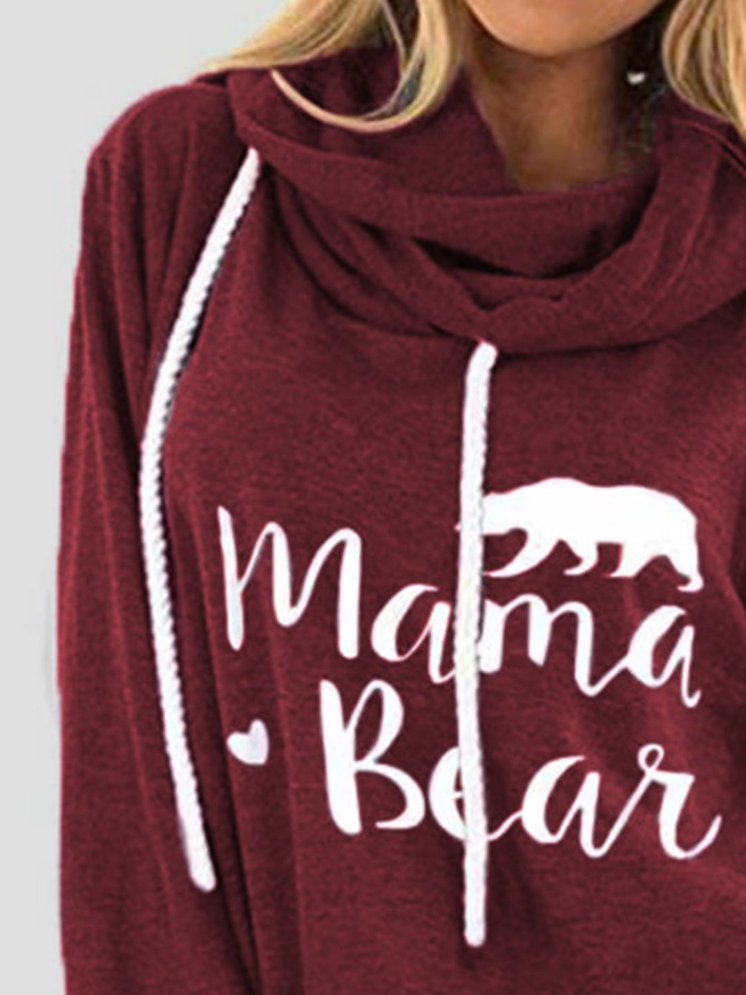 Trekkoord Letter Graphic Lange Mouwen Hoodie | Casual Hoodie met Trekkoord en Print