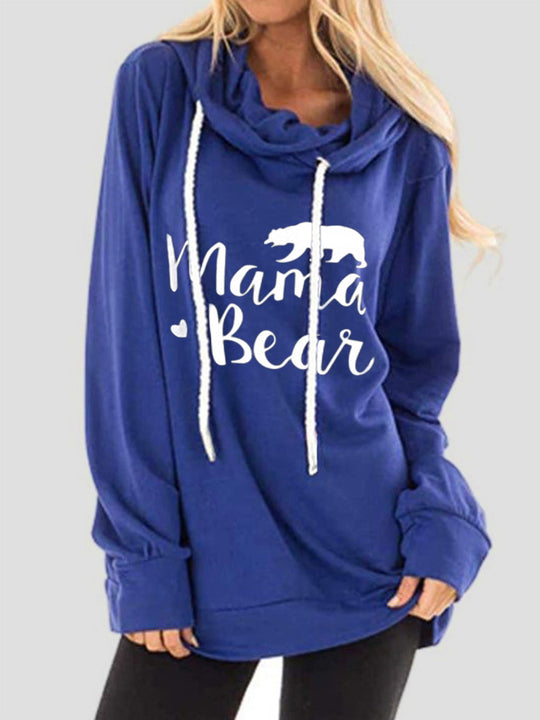 Trekkoord Letter Graphic Lange Mouwen Hoodie | Casual Hoodie met Trekkoord en Print