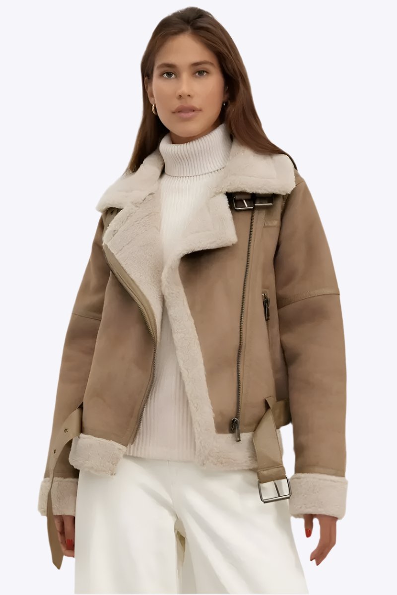 Arabella - Praktische Ritszakken en Aansluitende Ceintuur Dames Winterjas