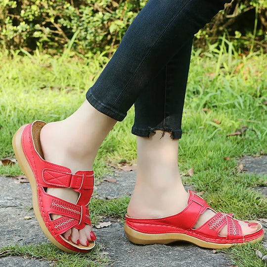 Orthopedische Leren Sandalen – Ademend en Comfortabel
