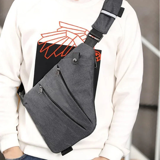 Anti-diefstal Sling Schoudertas | Waterdichte Crossbody Rugzak | Compacte Reistas voor Mannen en Vrouwen