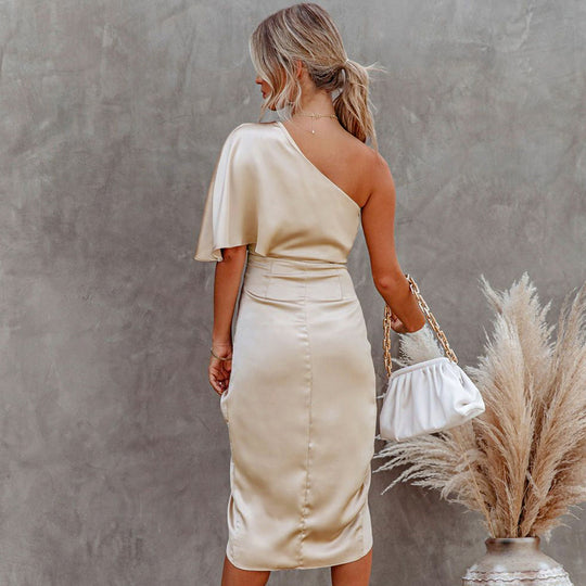 Asymmetrische Avondjurk met Elegante Splits