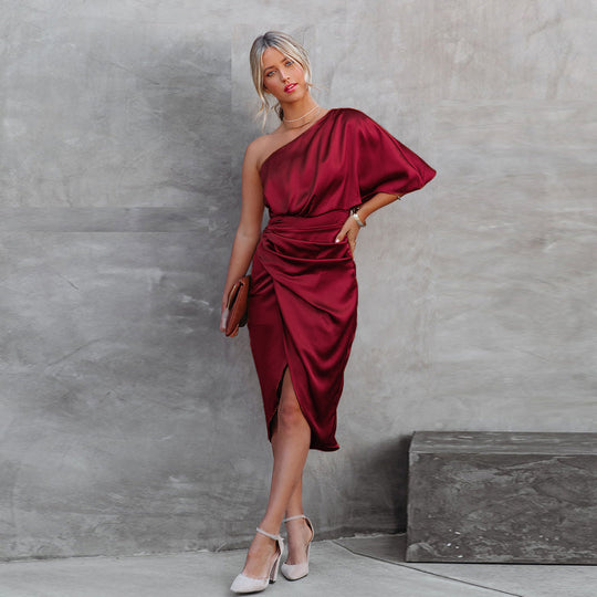 Asymmetrische Avondjurk met Elegante Splits