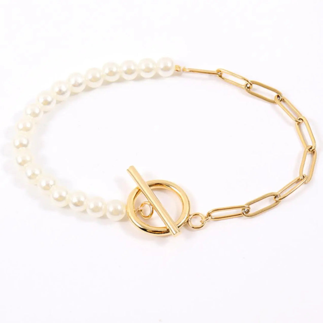 Amanda - Elegante Parel Accenten Dames Sieradenset