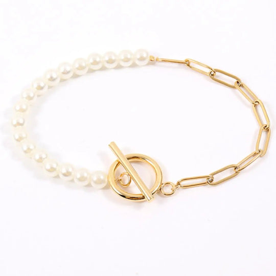 Amanda - Elegante Parel Accenten Dames Sieradenset