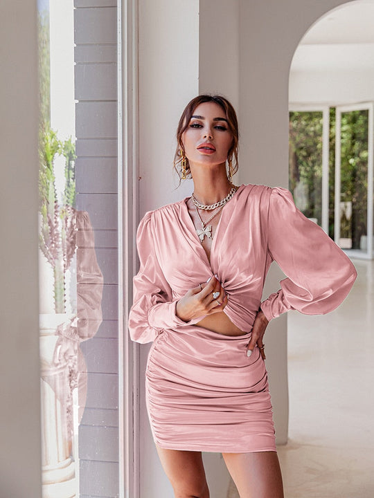 Avondjurk "Chic lantern sleeve"