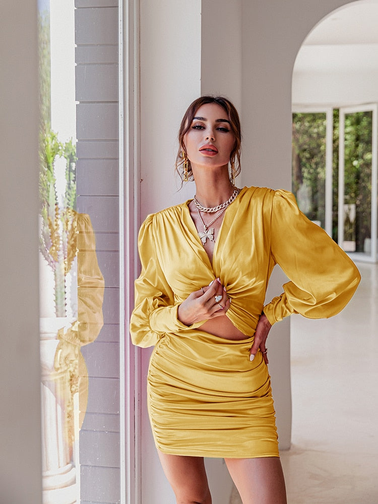 Avondjurk "Chic lantern sleeve"