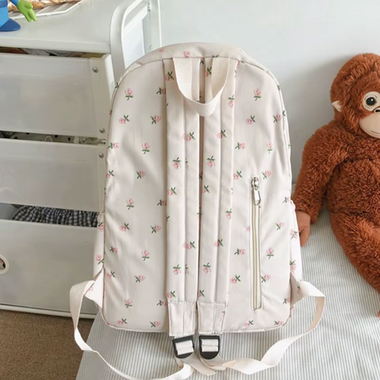 Waterdichte schoolrugzak met subtiel patroon