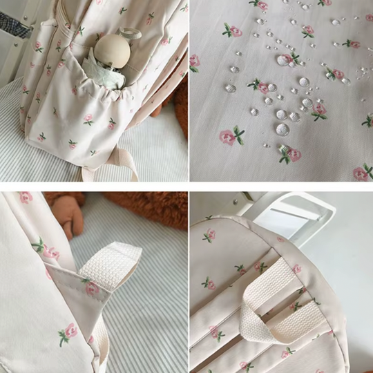 Waterdichte schoolrugzak met subtiel patroon