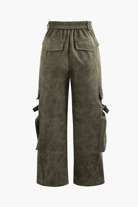 Blanca - Trendy Suede Touch Dames Cargo Broek